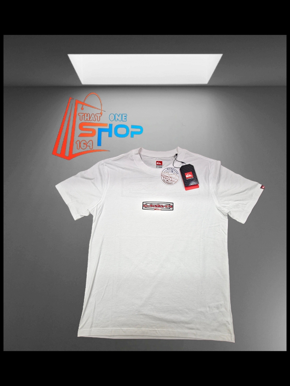 Quiksilver Men's Short-sleeve Crewneck T-shirt White Size Medium